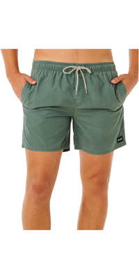 2026 Rip Curl Heren Offset Washed Volley Boardshorts 0ENMBO - Moss