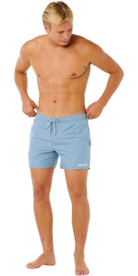 2026 Rip Curl Mens Streamline Offset Volley Boardshorts 0EQMBO - Faded Denim