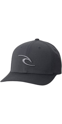 2026 Rip Curl Mens Tepan 2.0 Flexfit Cap 1I6MHE - Black