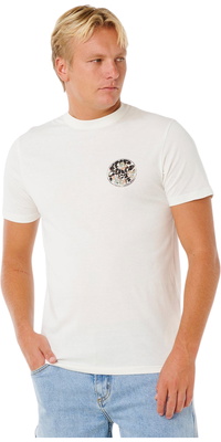 2026 Rip Curl Heren Wettie Passage Icon Tee 10EMTE - Bone