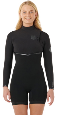 2026 Rip Curl Dames E-Bomb 2/2mm Ritssluiting-vrij Lange Mouwen Lentepak 149WSP - Black