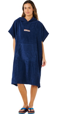 2026 Rip Curl Dames Icon Hooded Poncho Towel 17OWTO - Dark Navy