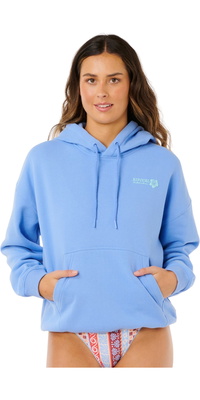 2026 Rip Curl Dames Surf Puff Heritage Hoodie 0A0WFL - Cornflower Blue