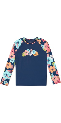 2026 Roxy Junior Morning Flower Lycra-set ERLWR03360 - Mood Indigo Morning Flowers Tw