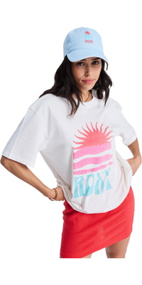 2026 Roxy Dames Hangloose Poster T-shirt Met Korte Mouwen ERJZT06090 - Coconut Milk