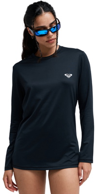 2026 Roxy Dames Happy Waves Lycra-vest Met Lange Mouwen ERJWR03911 - Anthracite