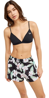 2026 Roxy Dames No Bad Waves PRT-boardshort ERJBS03339 - Anthracite Spring Charming