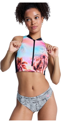 2026 Roxy Dames Pro Surf Cheeky Bikinibroekje ERJX405253 - Anthracite Popiscus