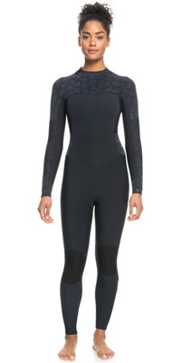 2026 Roxy Womens Swell Series 3/2mm Back Zip Wetsuit ERJW103121 - Black