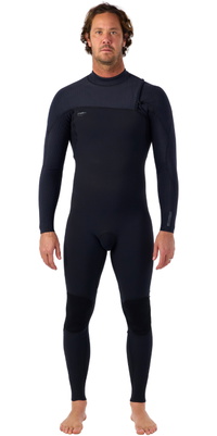 2026 ONeill Heren HyperFreak Comp 4/3mm Ritssluiting-vrij Wetsuit 4971 - Black