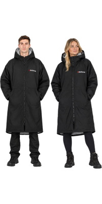 2026 Northcore Beach Basha Sport Lange Mouw Kleedje Robe / Poncho NOCO24N - Black