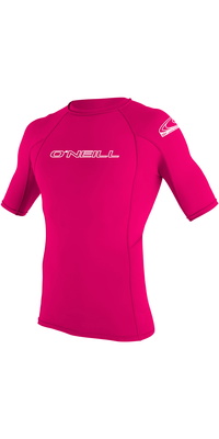 2026 Oneill Jeugd Basis Skins Korte Mouw Lycra Vest 3345 - Watermeloen
