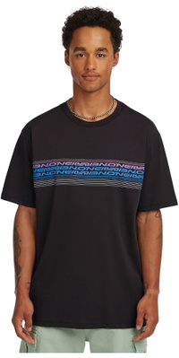 2026 ONeill Heren Logo Streep T-Shirt 2850362 - Black Out