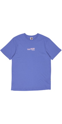 2026 T & C Surf Designs Heren Gedraaide Print Korte Mouw Tee TM7TS - Blueberry