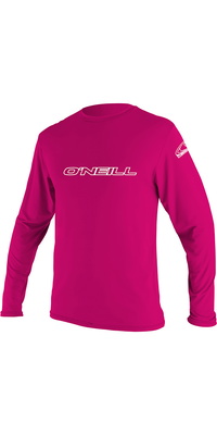 2026 Oneill Jeugd Basis Skins T-shirt Met Lange Mouwen 4341 - Watermeloen