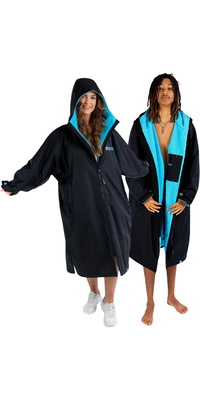 2026 Dryrobe Advance Badjas Met Lange Mouwen DALSV3 - Black / Blauw