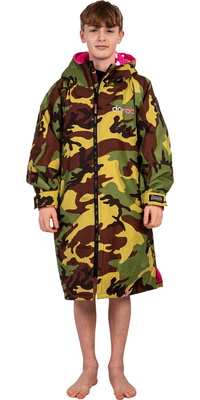 2025 Dryrobe Junior Advance Omkleedjas Met Lange Mouwen V3 V3KSLSDA - Pink / Camo