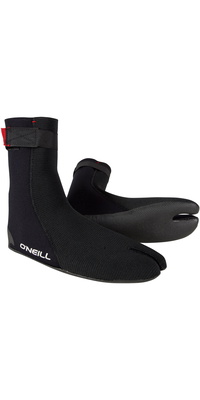 2026 Oneill Heat Ninja 3mm Split Toe Boots 4786 - Black