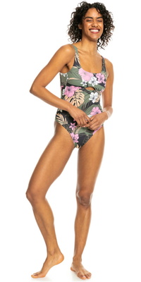 Roxy Pro Het Eendelige Zwempak Met Dubbele Lijn ERJX103636 - Anthracite Classic Pro Surf