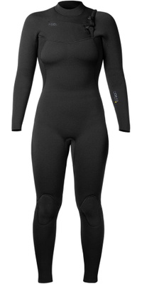 2026 Xcel Dames Comp+ 4/3mm Borst Ritssluiting Wetsuit WN43CPC4BK - Black