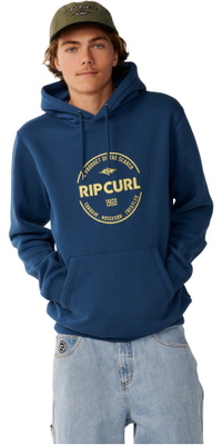 2026 Rip Curl Heren Basis Hoodie 0CKMFL - Light Navy