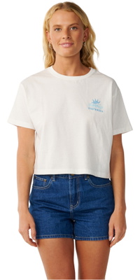 2026 Rip Curl Dames Swell Oogst T-Shirt 0P7WTE - Bone
