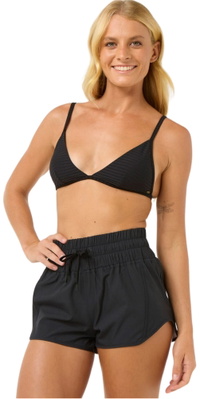 2026 Rip Curl Dames Hoge Taille Retro Volley 3 Boardshort 01QWBO - Black
