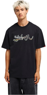 2026 Quiksilver Heren Gele Vortex T-Shirt EQYZT08384 - Black