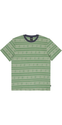 2026 Billabong Heren Halfronde Streepjes T-Shirt EBYKT00129 - Sea Spray