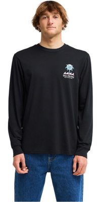 2026 Billabong Heren Poort Lange Mouw T-Shirt EBYZT00627 - Black