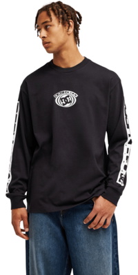 2026 DC Shoes Heren DC Echo Lange Mouw T-Shirt EDYZT04462 - Black