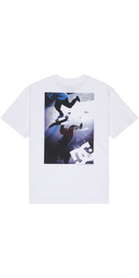 2026 DC Shoes Heren Vooruit Pushen T-Shirt EDYZT04500 - White