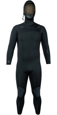 2026 Xcel Heren Axis 5/4mm Met Capuchon Borst Ritssluiting Wetsuit ME54ZAH5 - Black