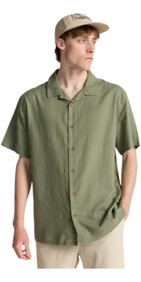 2026 Billabong Heren Vakantie Linnen Shirt EBYWT03030 - Moss Green