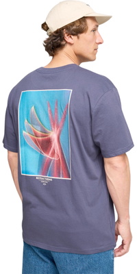 2026 Billabong Heren Bloem Premium T-Shirt 24A521620 - Vintage Indigo