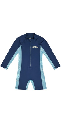 2026 Rip Curl Junior Ride The Wave UPF-zonnepak Met Lange Mouwen 129TRV - Light Navy