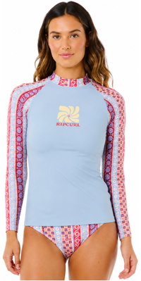 2026 Rip Curl Dames Coastal Instinct UPF Long Sleeve Rest Vest 1A2WRV - Multico