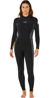 2026 Rip Curl Dames Dawn Patrol 4/3mm Rug Ritssluiting Wetsuit 163WFS - Natural