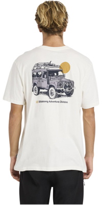 2026 Billabong Heren Maak Sporen T-shirt 24A501605 - Off White