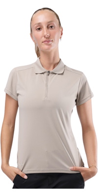 2026 Zhik Dames UVactive Polo Met Korte Mouwen ATP-0086-W-STN - Stone