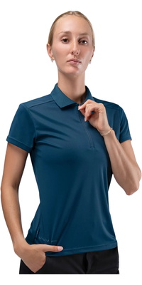 2026 Zhik Dames UVactive-poloshirt Met Korte Mouwen ATP-0086-W - Deep Teal