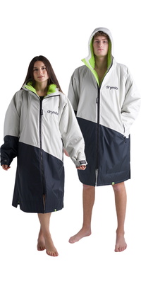 2026 Dryrobe Advance Badjas Met Lange Mouwen DALSV3 - Antraciet / Lime