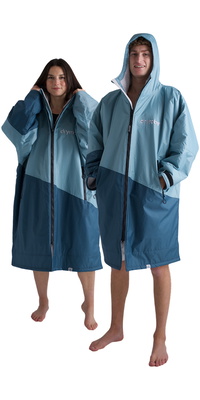 2026 Dryrobe Advance Badjas Met Lange Mouwen DALSV3 - Blue / Lichtgrijs