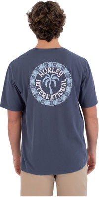 2026 Hurley Heren Palm T-Shirt HSP26MMTS09552435 - Navy Wordt T-shirt 2026 Hurley Heren Palm HSP26MMTS09552435 - Navy