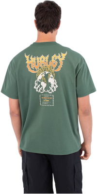 2026 Hurley Heren Vuur T-Shirt HSP26MMTS09554310 - Jungle