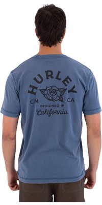2026 Hurley Heren Drukkerij Pers Sider T-Shirt MTSEU00025317 - Grey Teal