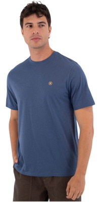 2026 Hurley Heren Drukkerij Icoon Cirkel T-Shirt MTSEUED0010317 - Grey Teal