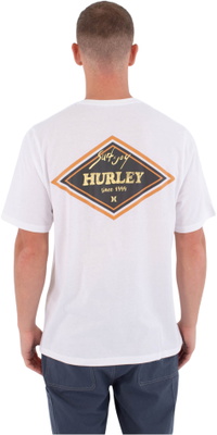 2026 Hurley Heren Drukpers Samp T-Shirt MTSEUED0017 - White