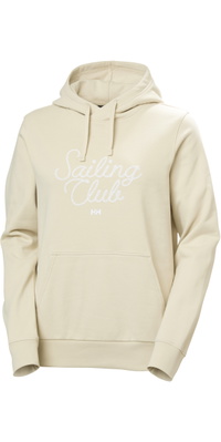 2026 Helly Hansen Dames Core Graphic Hoodie 54522 - Cream