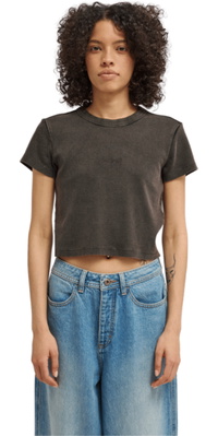 2026 Element Dames Lage Crop T-shirt ELJKT00117 - Off Black